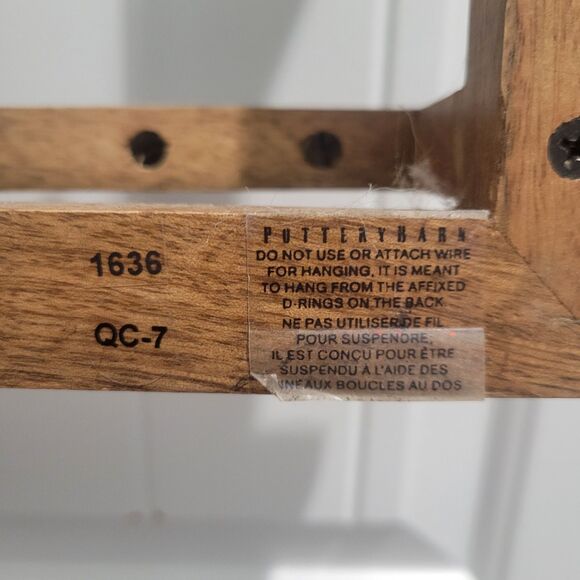 Pottery Barn Farmhouse Boho Wall Mounted Space Saving Jewelry Organizer Mango - Picture 10 of 16